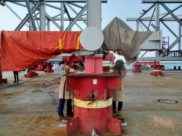 Welding and Cutting Work of Grillage and Sea fastening Project