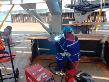 Welding and Cutting Work of Grillage and Sea fastening Project