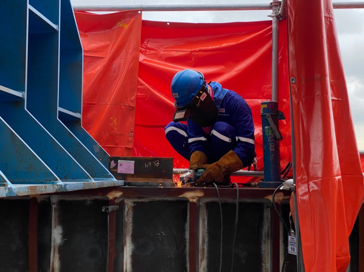 Welding and Cutting Work of Grillage and Sea fastening Project — ภาพที่ 74