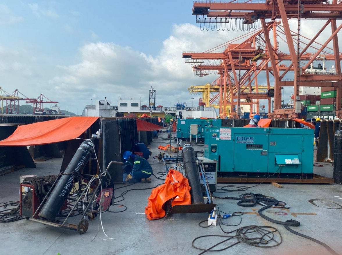 Welding and Cutting Work of Grillage and Sea fastening Project — ภาพที่ 114