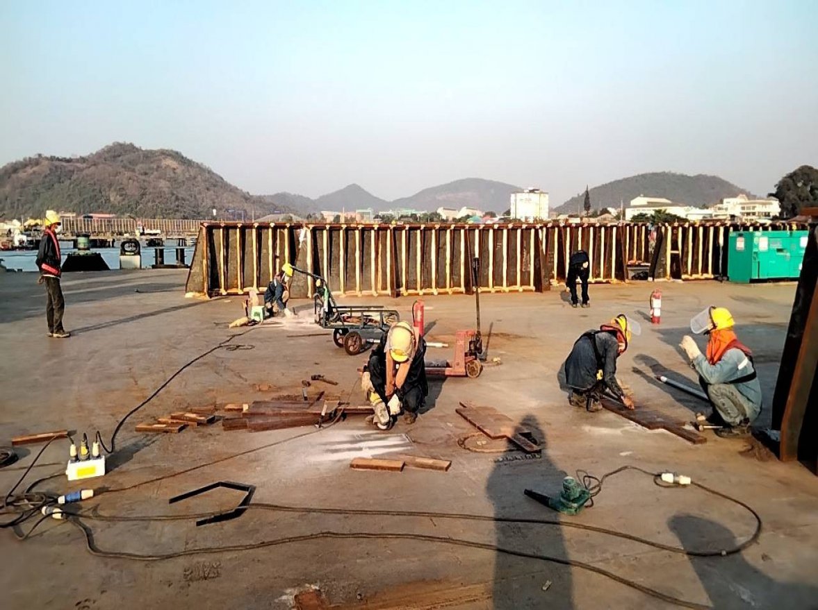 Welding and Cutting Work of Grillage and Sea fastening Project — ภาพที่ 125