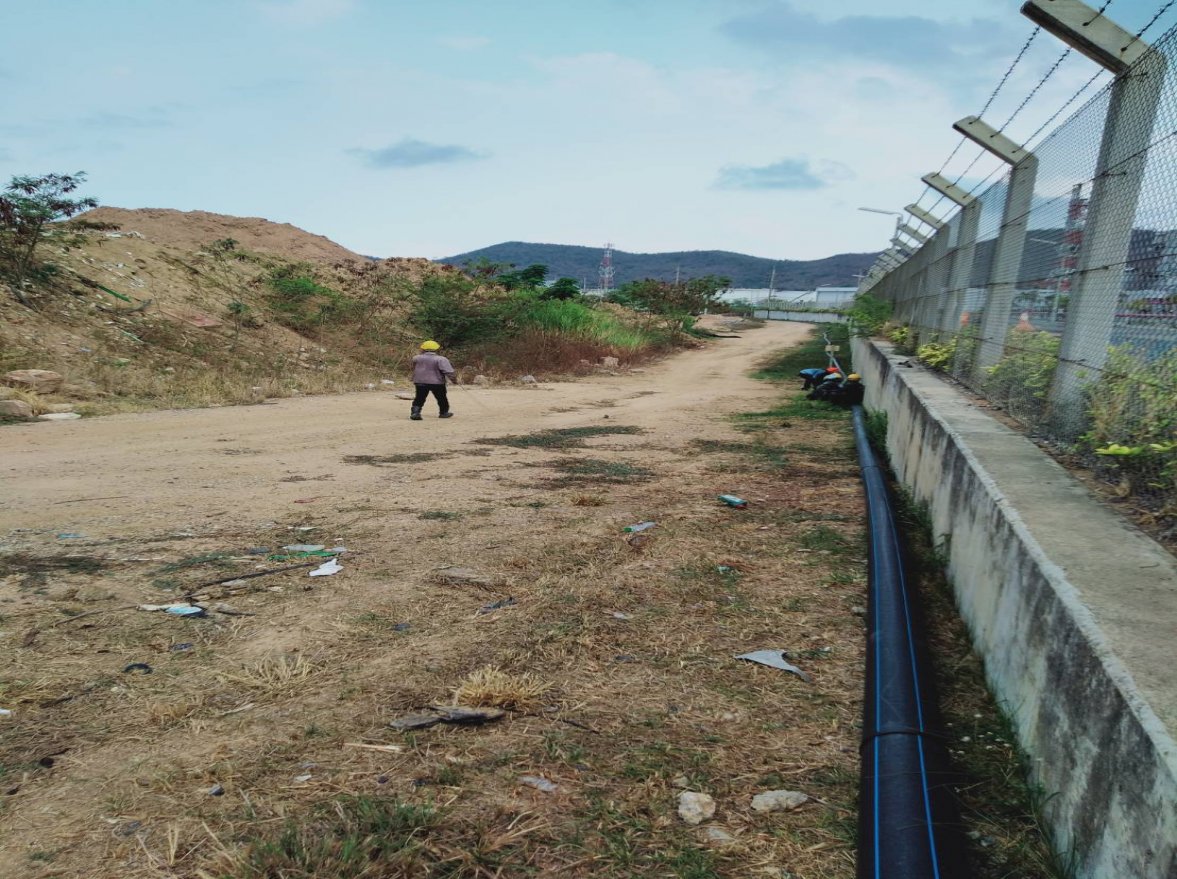 Install HDPE Water Line for Tranfer water from Temporary pound to T-13004-5 at T-COT Area — ภาพที่ 19