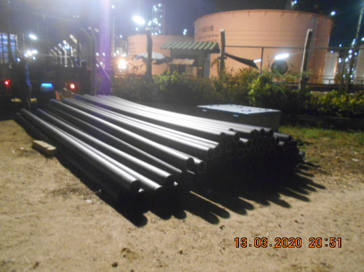Install HDPE Water Line for Tranfer water from Temporary pound to T-13004-5 at T-COT Area — ภาพที่ 17