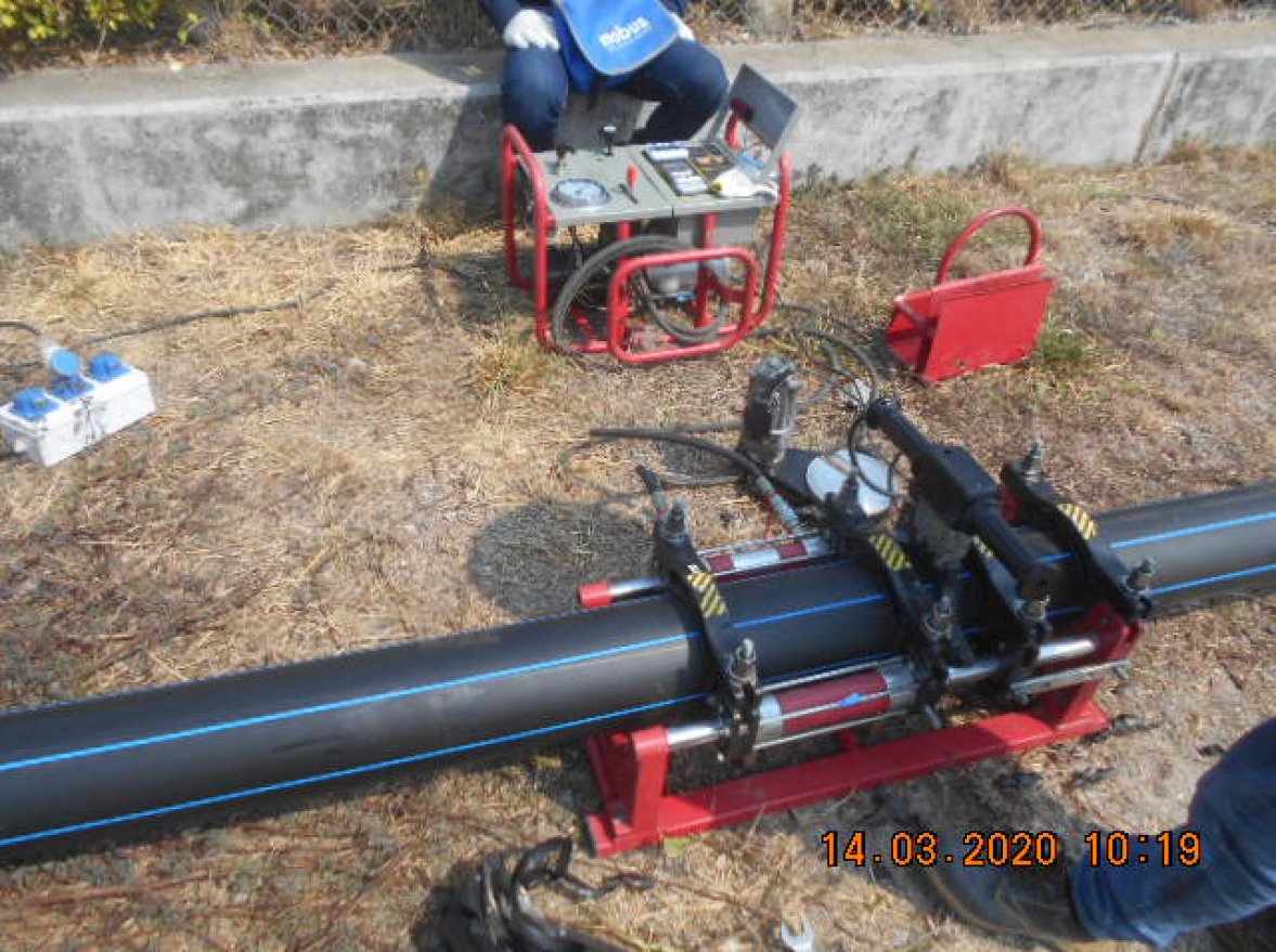 Install HDPE Water Line for Tranfer water from Temporary pound to T-13004-5 at T-COT Area — ภาพที่ 15
