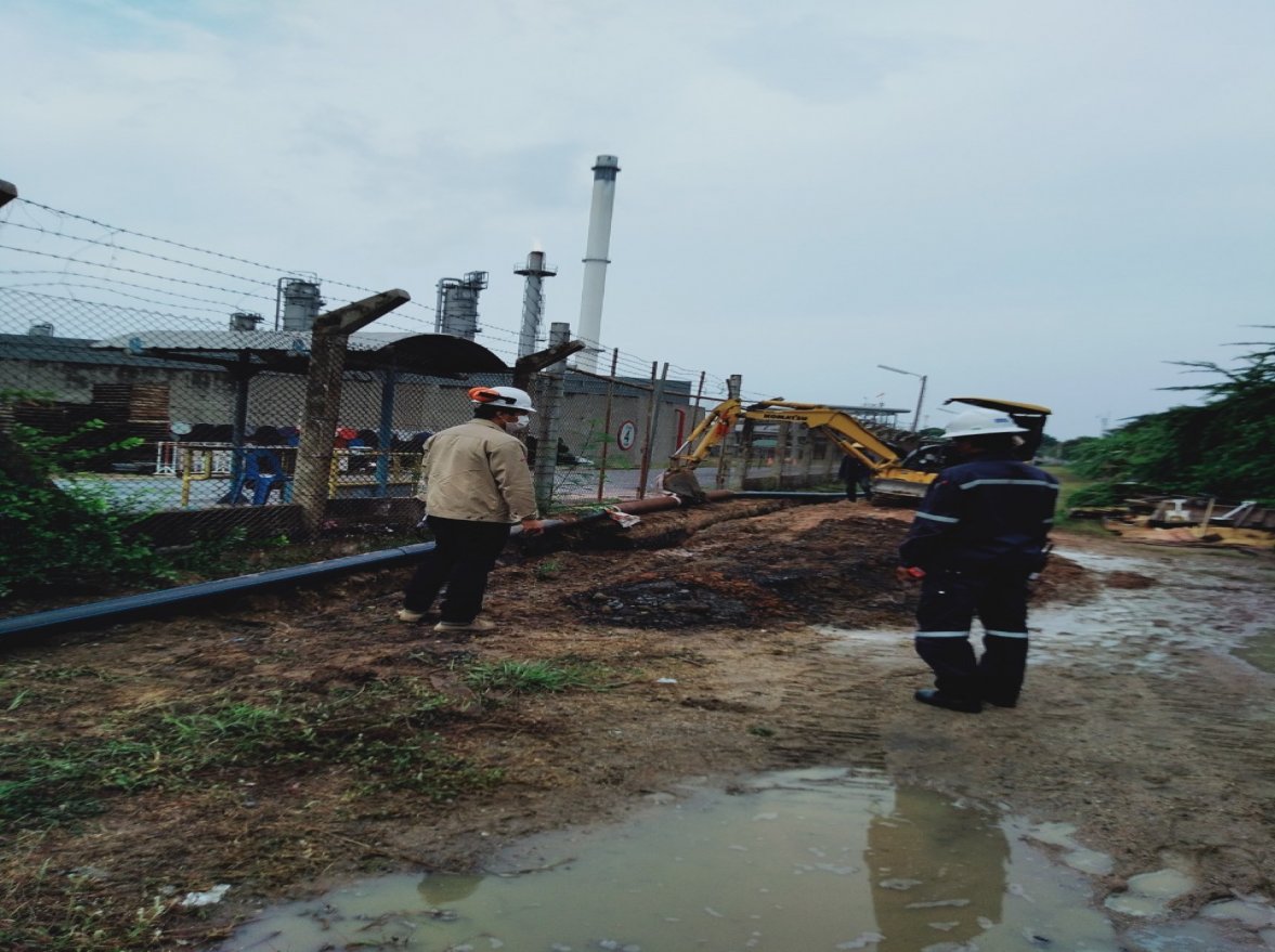 Install HDPE Water Line for Tranfer water from Temporary pound to T-13004-5 at T-COT Area — ภาพที่ 2