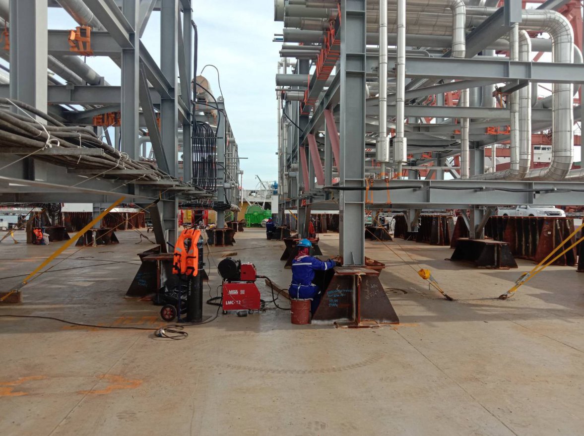 Welding and Cutting Work of Grillage and Sea fastening Project — ภาพที่ 81