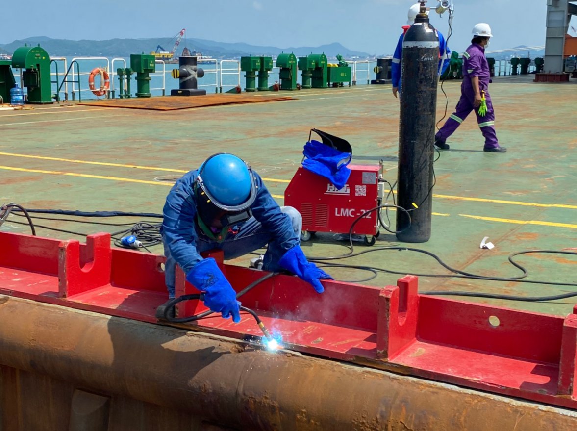 Welding and Cutting Work of Grillage and Sea fastening Project — ภาพที่ 96