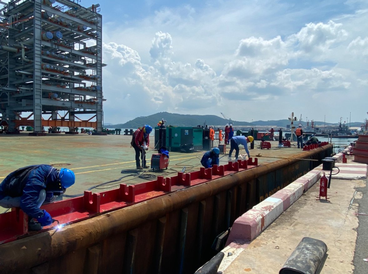 Welding and Cutting Work of Grillage and Sea fastening Project — ภาพที่ 95